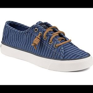 Sperry Seacoast Stripe Oxford Sneaker Size 5.5